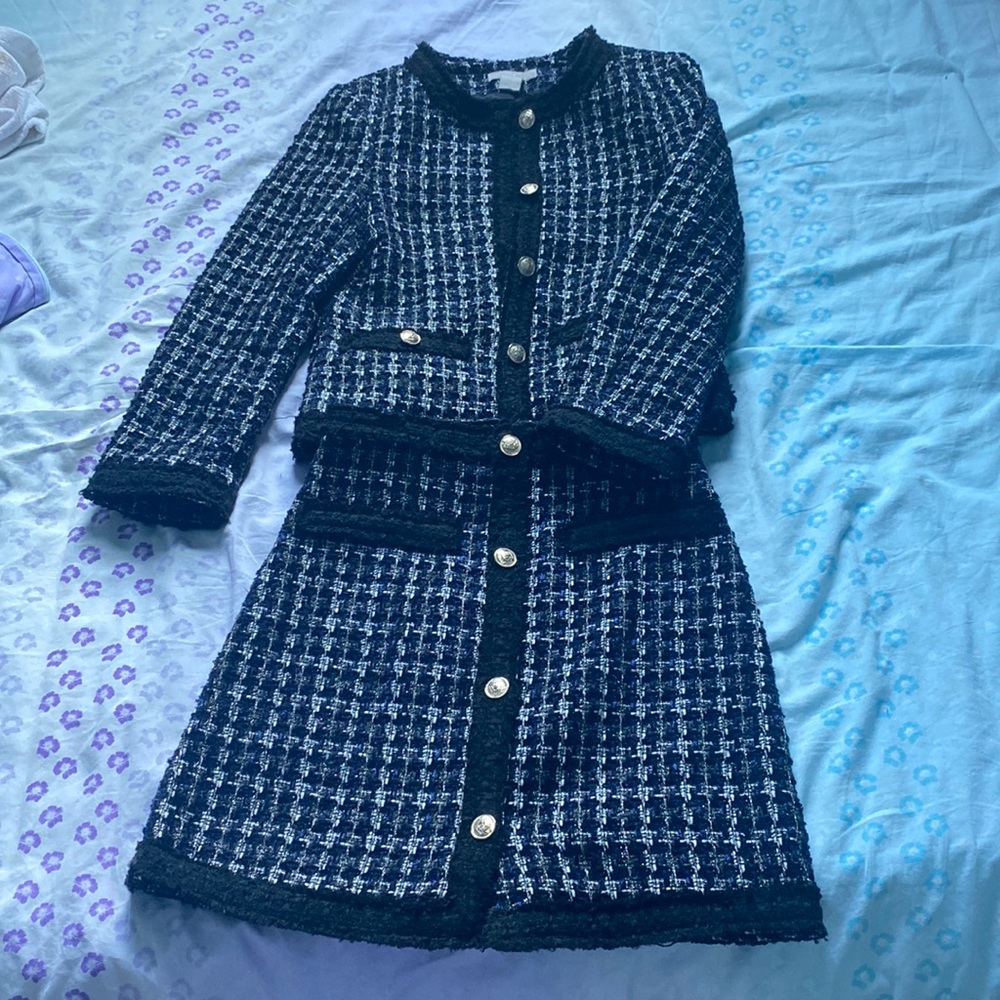 H&M Tweed blazer and skirt set